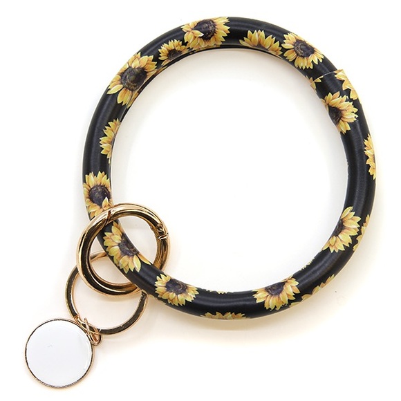 Sunflower wrist keychain - Picture 1 of 1